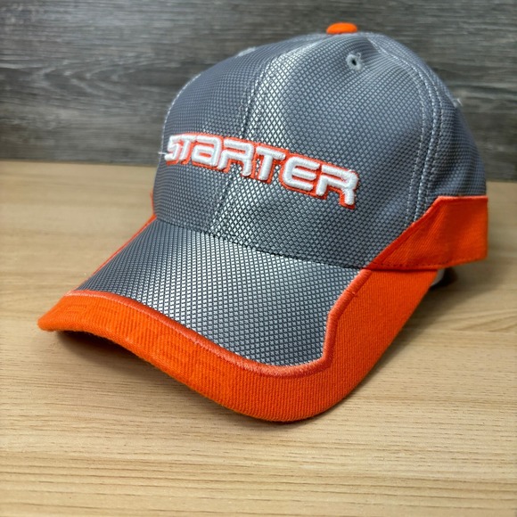 STARTER Other - Vintage Starter Hat Cap Strap Back Gray Orange Adjustable Y2K